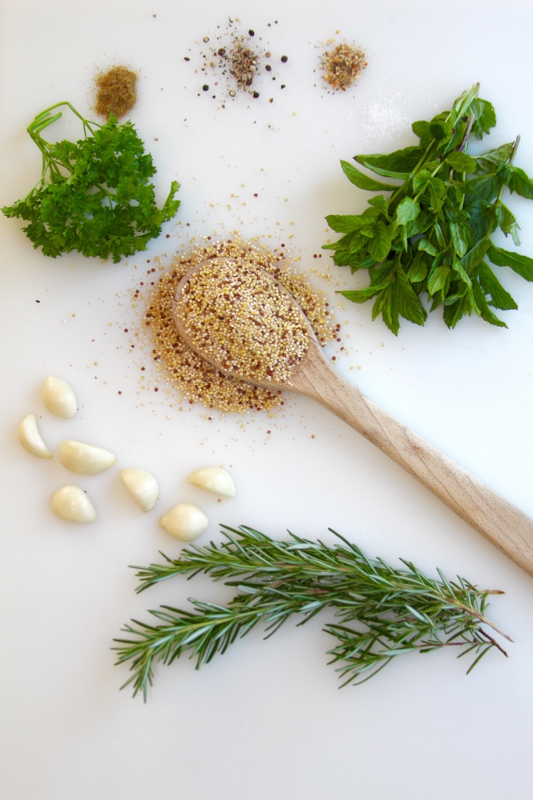 Mediterranean-Style Ancient Grains Tabbouleh | Busy Spoons